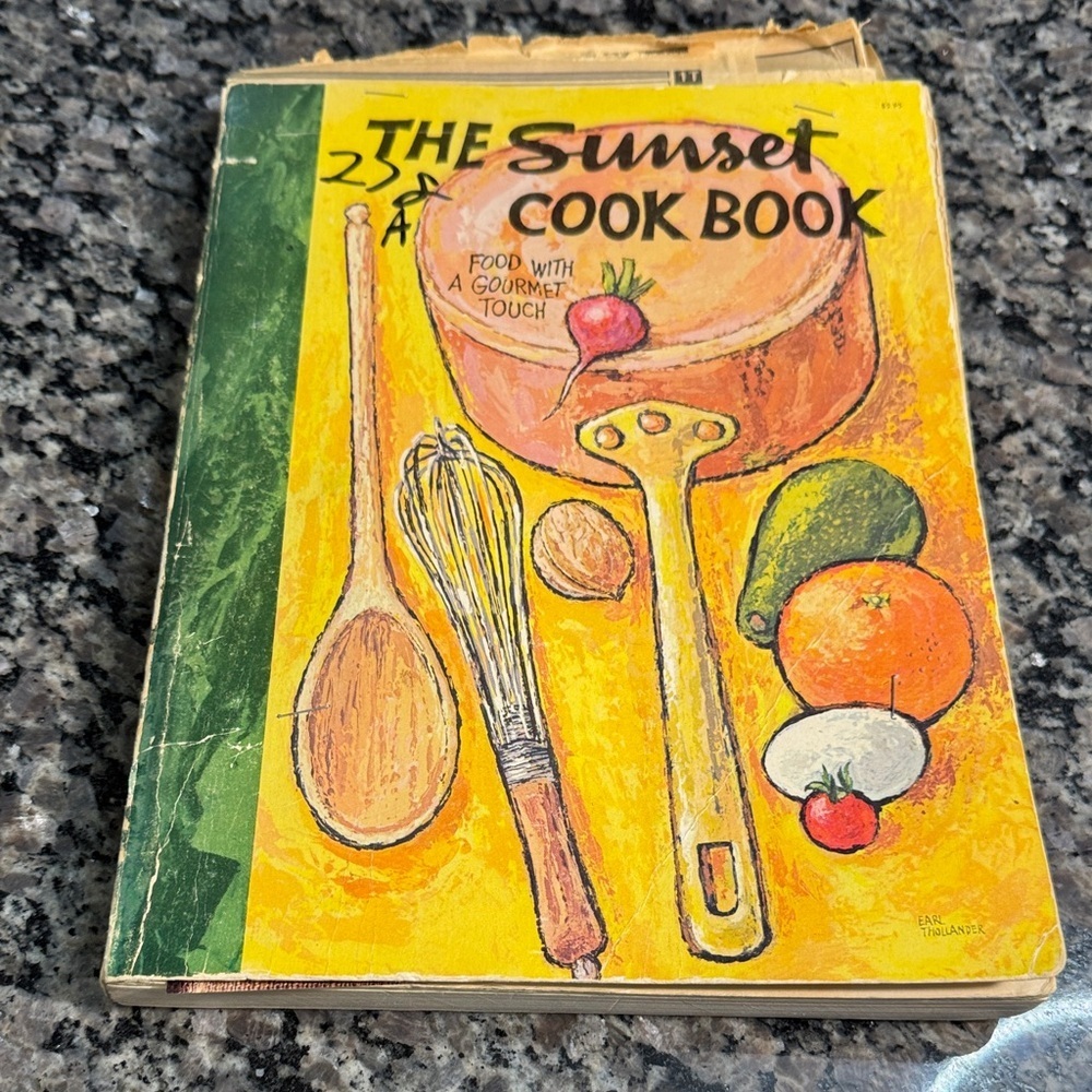 Sunset Cookbook Food With a Gourmet Touch vintage 1965